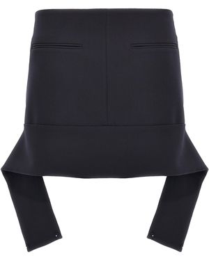 Courreges 'Reversed Belt Mini' Skirt - Black