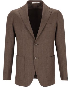 Tagliatore Monte Carlo Single-Breasted Suit - Brown