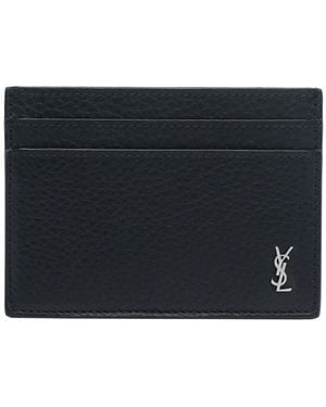 Saint Laurent Tiny Cassandre Cardholder - Black