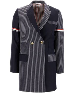 Thom Browne Clothing Blazers & Gilets - Blue