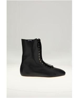 Celine Lace-Up Boot 05 - White