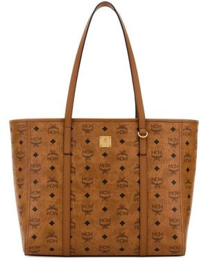 MCM Printed Canvas Toni Shopping Bag - Brown