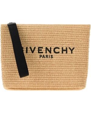 Givenchy Raffia Clutch - Brown