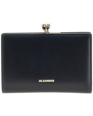 Jil Sander 'Goji' Small Leather Wallet - Black