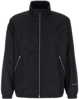 Jil Sander Mock Collar Jacket - Black