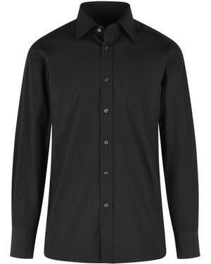 Tom Ford 'Slim' Cotton Shirt - Black