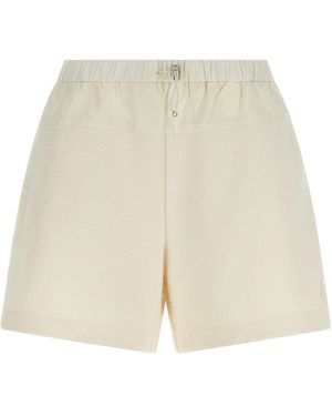 Moncler Bouclé Shorts - Natural