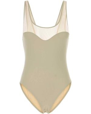 Eres Ivory Stretch Nylon Charisme Swimsuit - White