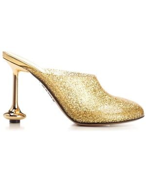 Loewe Paula's Ibiza "Toy" Mules - Metallic