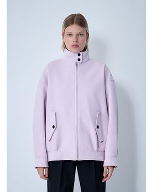 Gucci Cotton Canvas Delavã Bomber Jacket - Purple