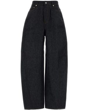 Givenchy Denim Wide-Leg Jeans - Black