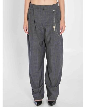 Alexander Wang Wool-Blend Pants - Gray