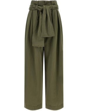 Balmain High Waist Pants - Green