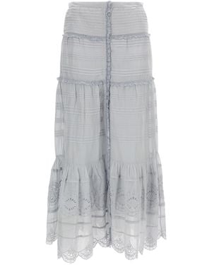 Isabel Marant Paoline Long Skirt - Gray