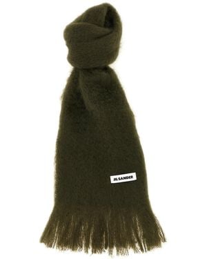 Jil Sander Mohair Scarf - Green