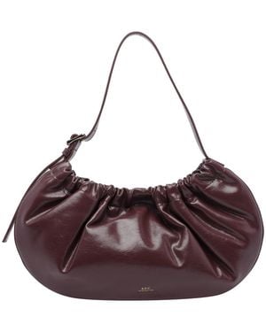 A.P.C. Ninon Hoop Shoulder Bag - Purple
