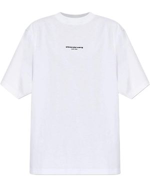Alexander Wang Logo Print T-Shirt - White