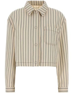 Fendi Embroidered Denim Jacket - White