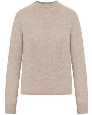 Max Mara Crewneck Cashmere Sweater - Natural