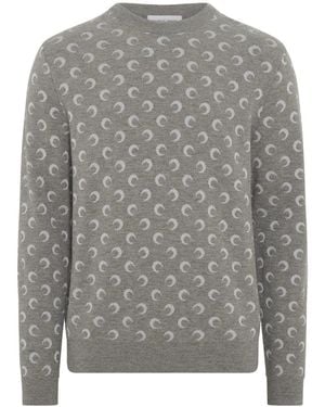 Marine Serre Sweaters & Knitwear - Gray