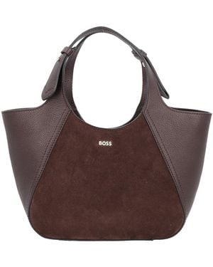 BOSS Small Lenah Tote Bag - Brown