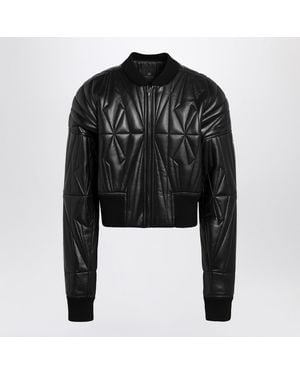 Moncler Quilted Zipup Down Jacket - Black