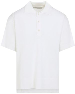 Ami Paris Shirt Collar Polo - White