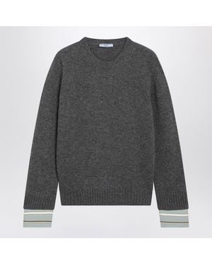 Prada Slate Wool And Cashmere Sweater - Gray
