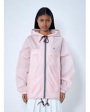 Prada Re-Nylon Hooded Windbreaker Jacket - Pink