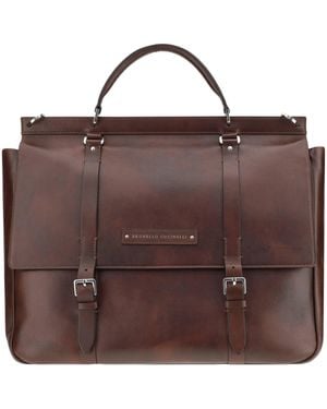 Brunello Cucinelli Leather Travel Bag - Brown
