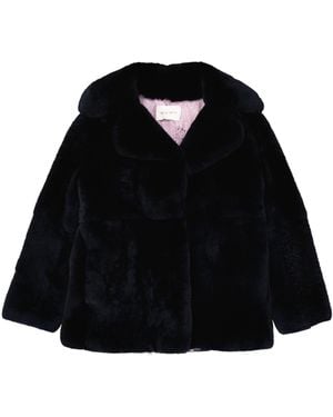 Alberta Ferretti Friday Rabbit Fur Jacket - Black