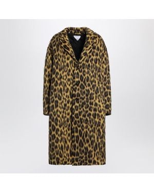 Bottega Veneta Animal-Print Single-Breasted Coat - Multicolor