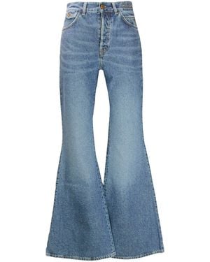 Chloé Wide Leg Denim Jeans - Blue