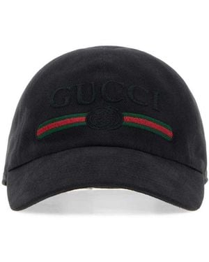 Gucci Logo Baseball Hat - Black