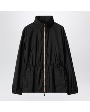 Burberry Nylon Zip-Up Jacket - Black