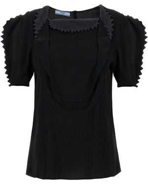 Prada Viscose Tank Tops - Black