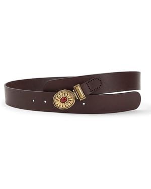 Etro Leather Belt - Brown