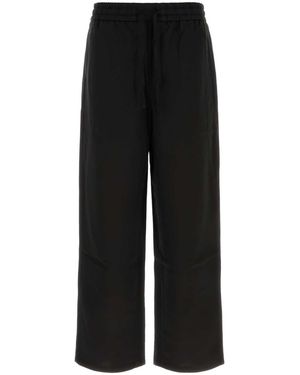 Ami Paris Elasticated Waist Pants - Black