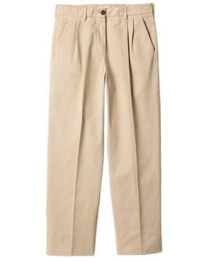 Miu Miu Gabardine Pants - Natural