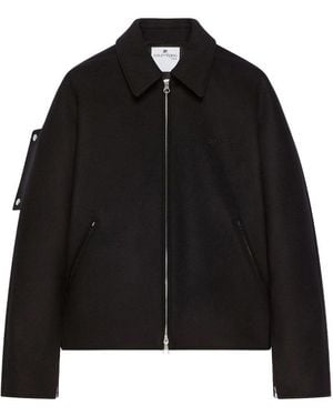 Courreges Nylon Hooded Jacket - Black