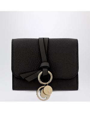 Chloé Mini Alphabet Trifold Wallet - Black