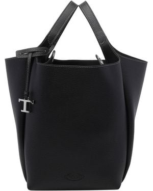 Tod's Small Leather Bucket Bag - Black