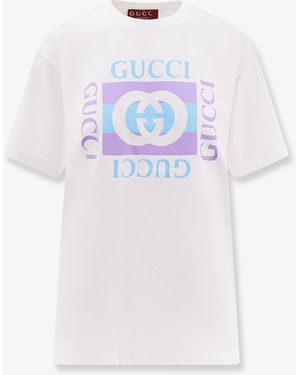 Gucci Cotton T-Shirt With Print - White