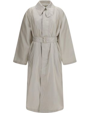 Phoebe Philo Trench Coat Cotton Twill - Gray