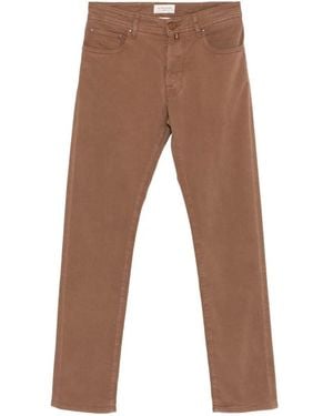 Jacob Cohen 'Bard' 5-Pocket Slim Fit Pants - Brown
