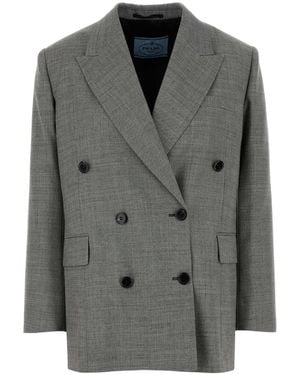 Prada Wool Blazer - Gray