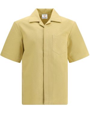 CASABLANCA Short Sleeve Shirt - Yellow
