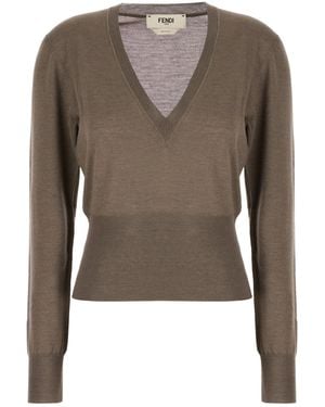 Fendi Clothing Knitwear - Brown