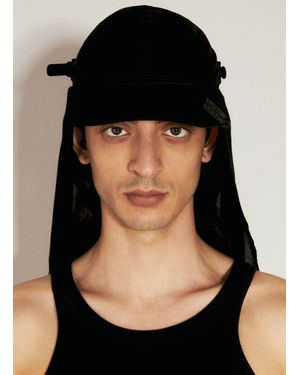 Innerraum Object C11 Baseball Cap With Veil - Black