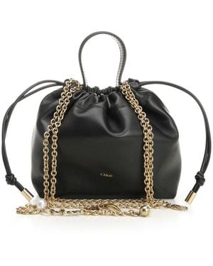 Chloé Mini "Chloã Icons" Shoulder Bag - Black